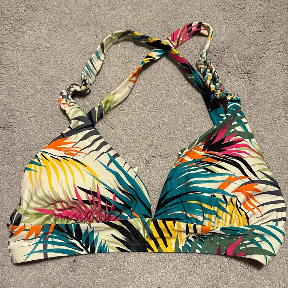 Shade & shore Tropical Print Bikini Top